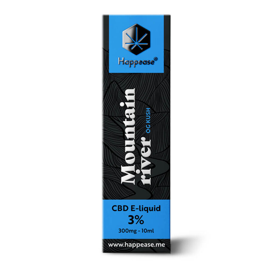 Happease CBD E-Liquid Mountain River 3% - 300mg (10ml)