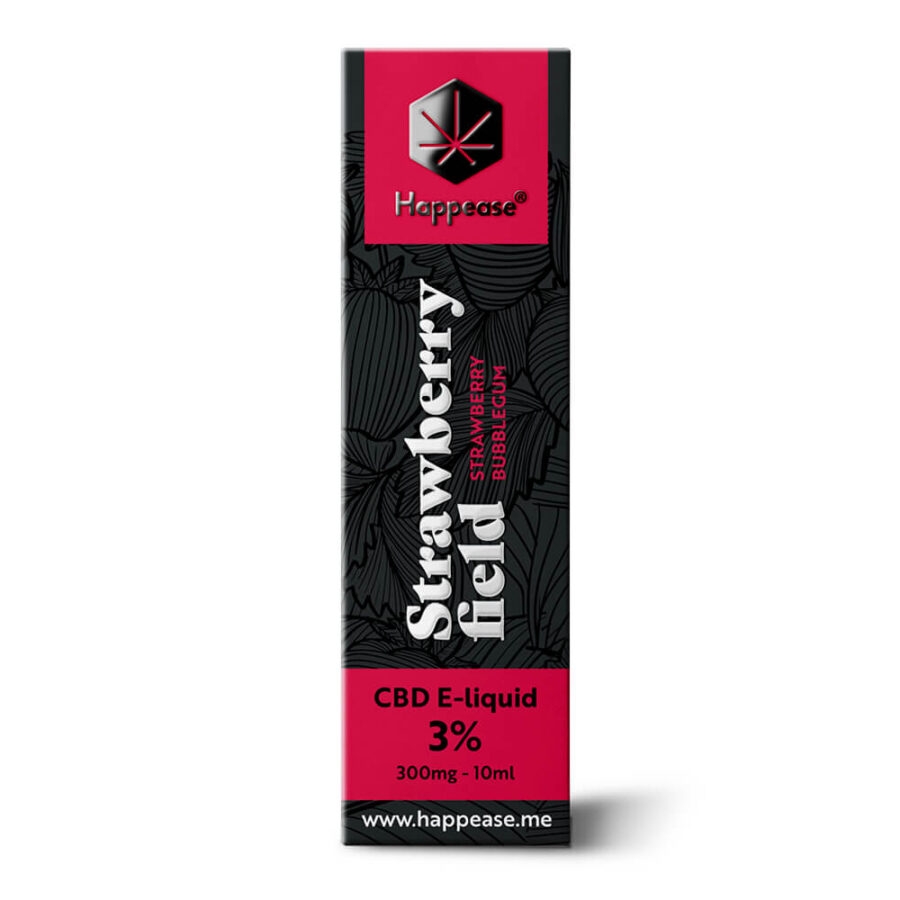 Happease CBD E-Liquid Strawberry Field 3% - 300mg (10ml)