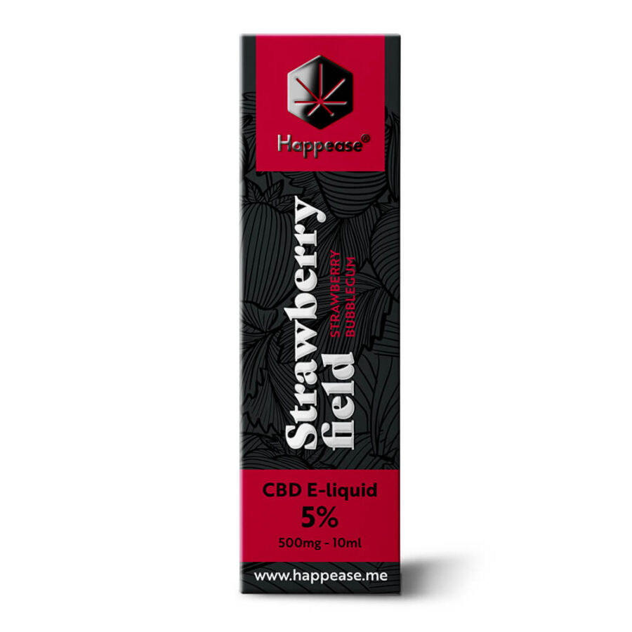 Happease CBD E-Liquid Strawberry Field 5% - 500mg (10ml)