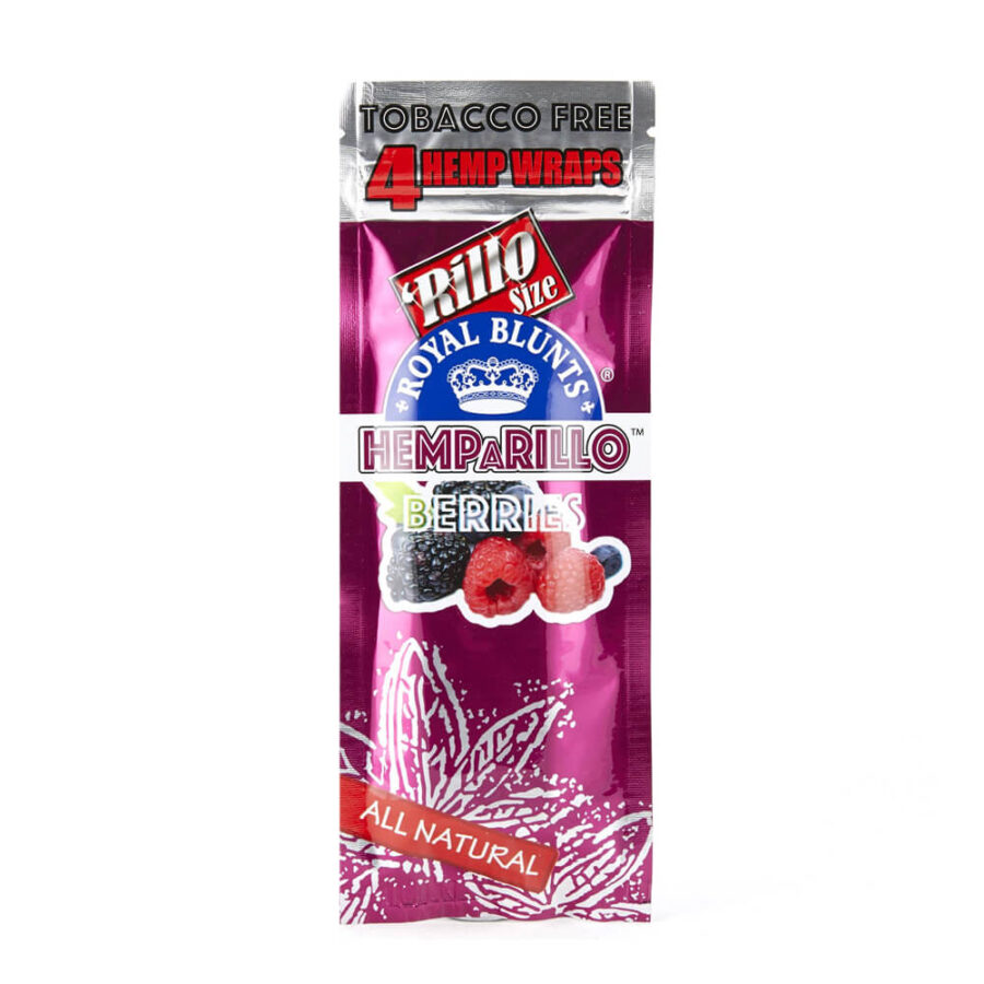 Hemparillo Hanf Wraps Beeren x4 Blunts (15 Packs/Display)