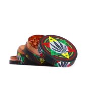 Mix Weed Leaves Print Metall-Grinder 52mm - 4 Teile (6stk/display)