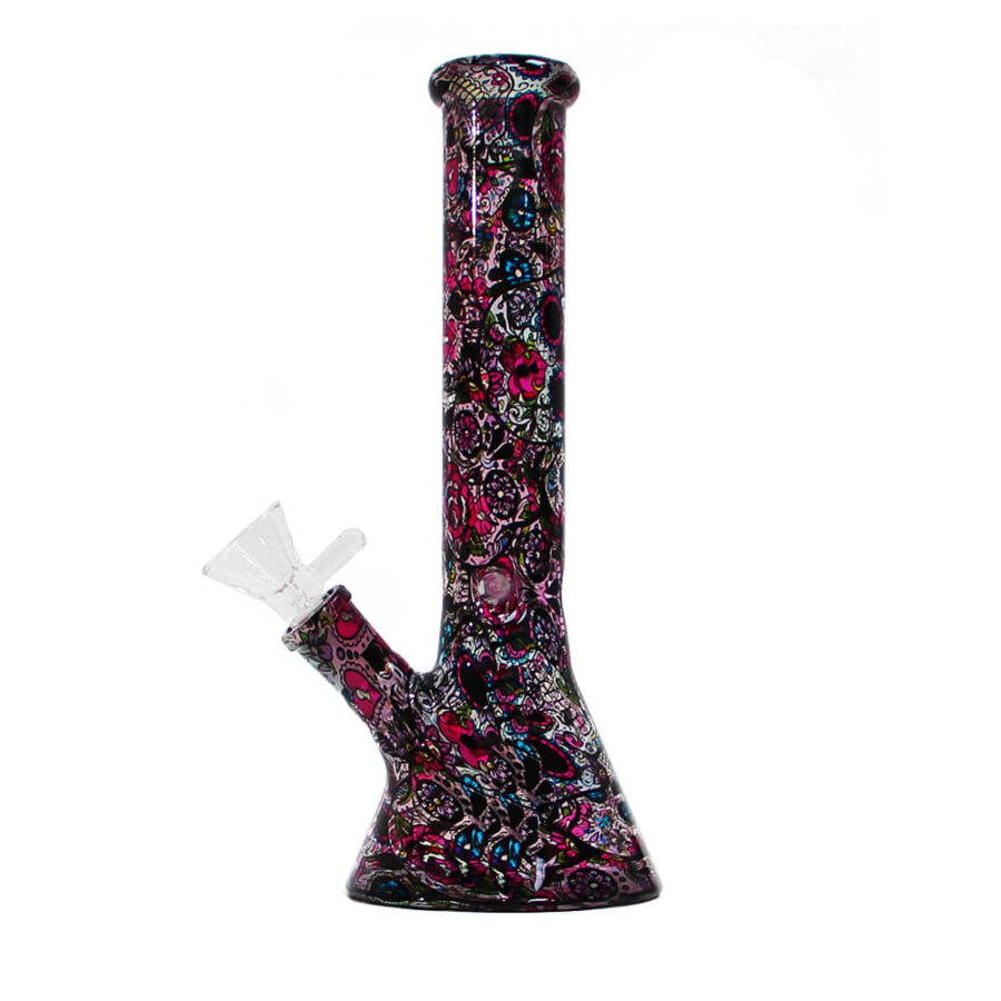 Mexikanische Blumen Cristal Bong 26cm