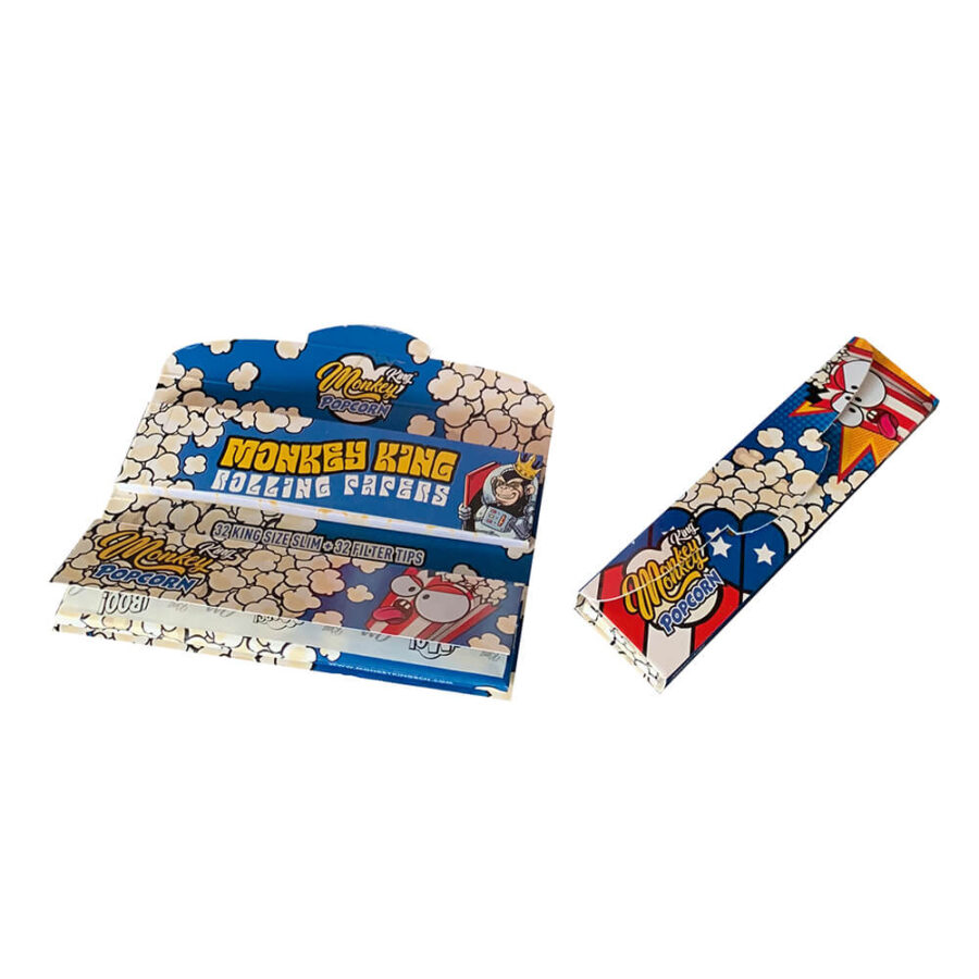 Monkey King Popcorn Touch and Smell Papers mit Tips (24stk/display)