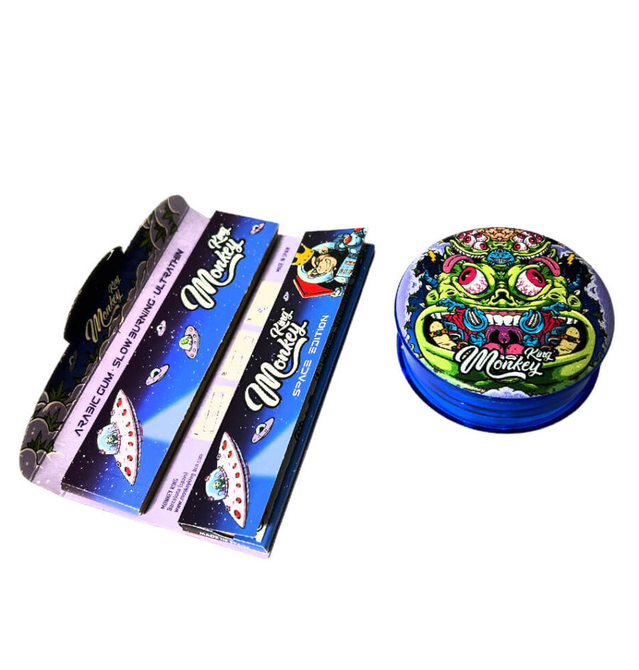 Monkey King Papers mit Tips und Grinder Space Edition (48stk/display)