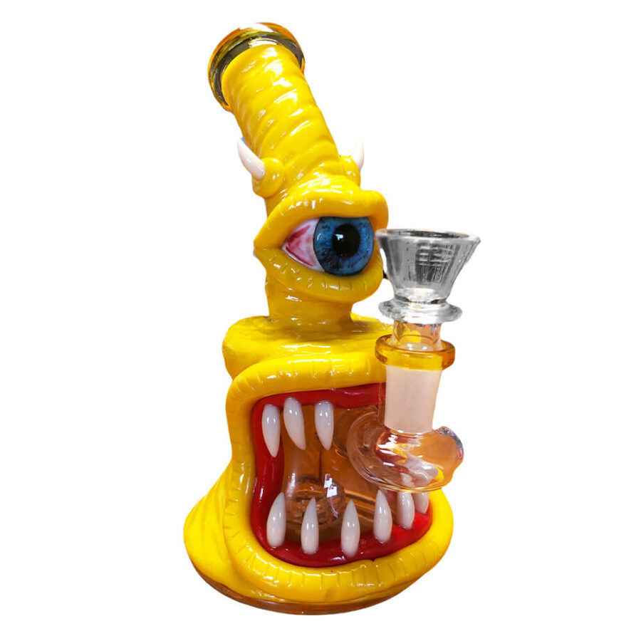 Monster Cristal-Clay Bong 16cm Gelb