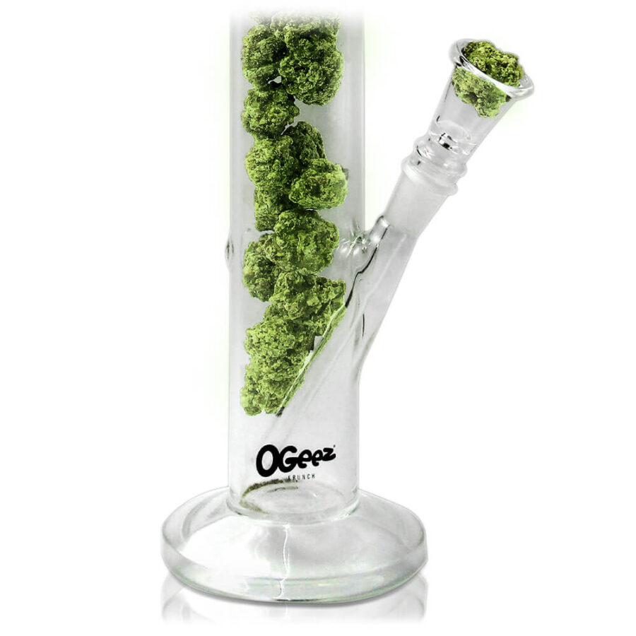 Ogeez Cristal Bong 35cm mit Cannabis-Schokolade (100g)