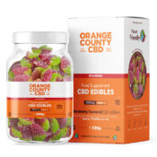 Orange County CBD Große Flasche Gummis Erdbeeren 3200mg CBD 550g