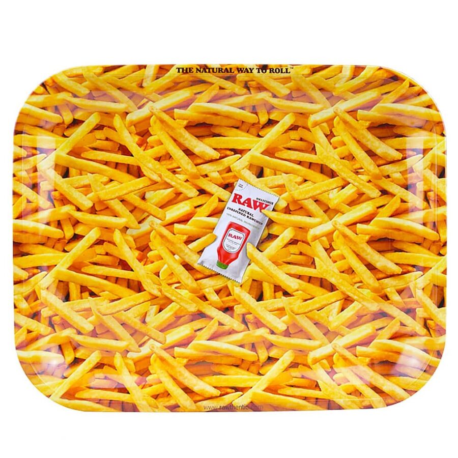 RAW Pommes Frites Großes Metall Rolling Tray