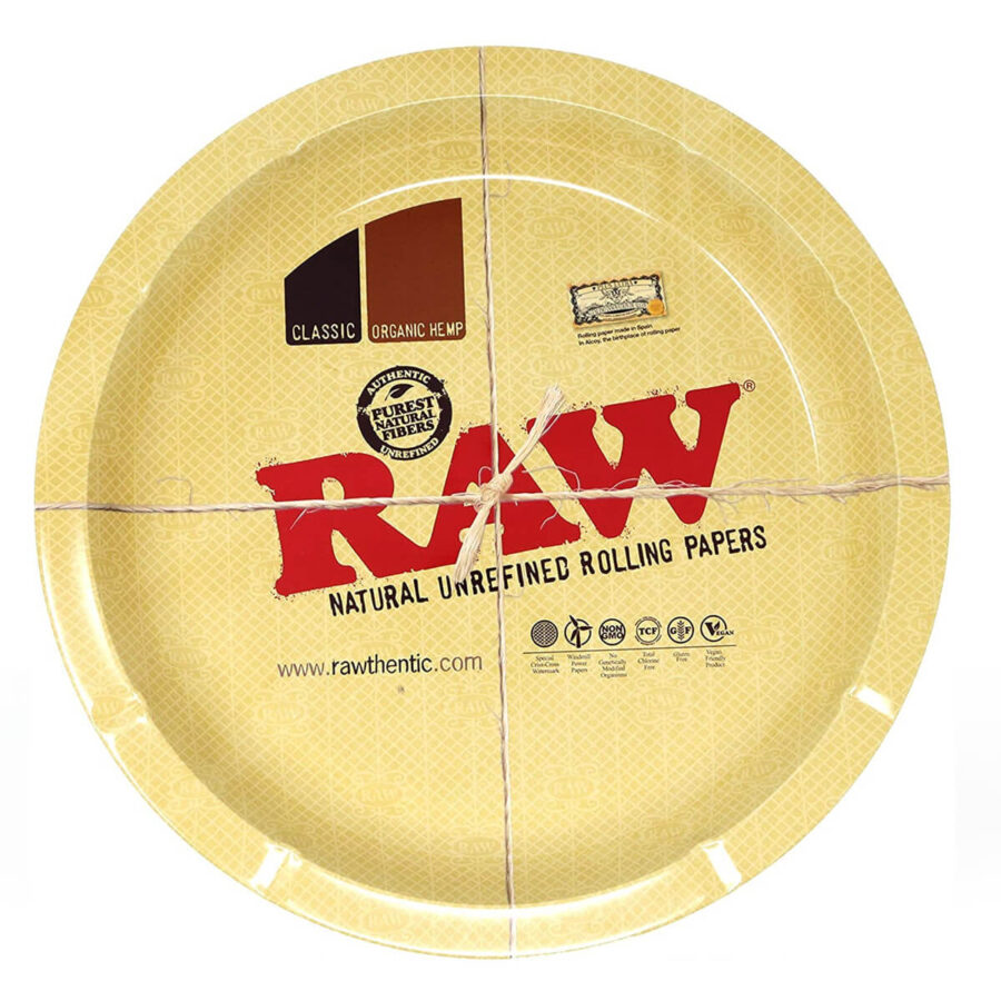 RAW Metall Rolling Tray 31cm Rundes Rolling Tray