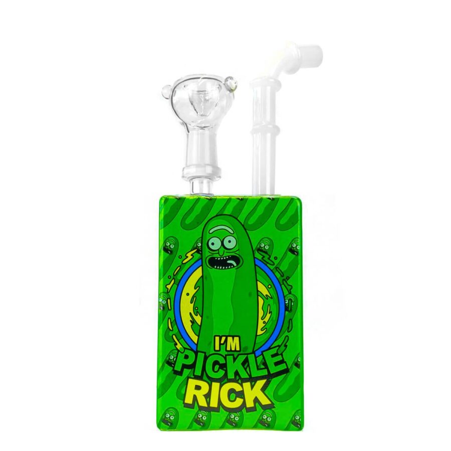 Juice Bong aus Cristal Cartoon Pickle 19cm