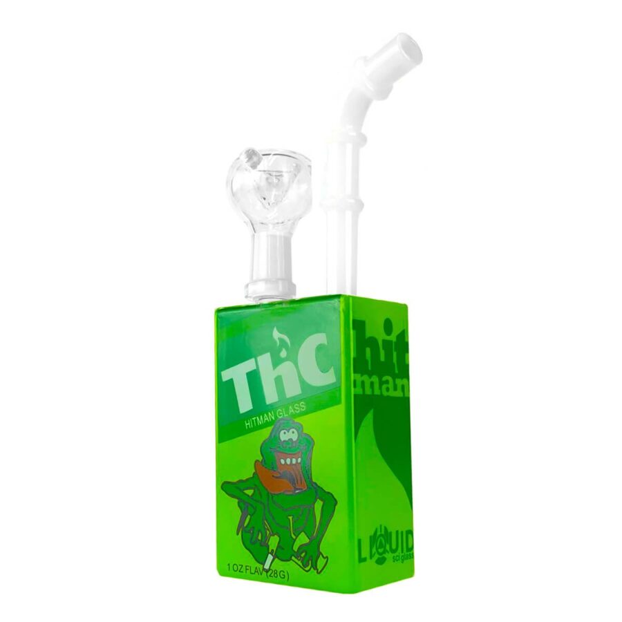 Juice Bong aus Cristal Cartoon THC Frosch 19cm