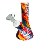 Silikonbong Malerei Splash Multicolor 13cm