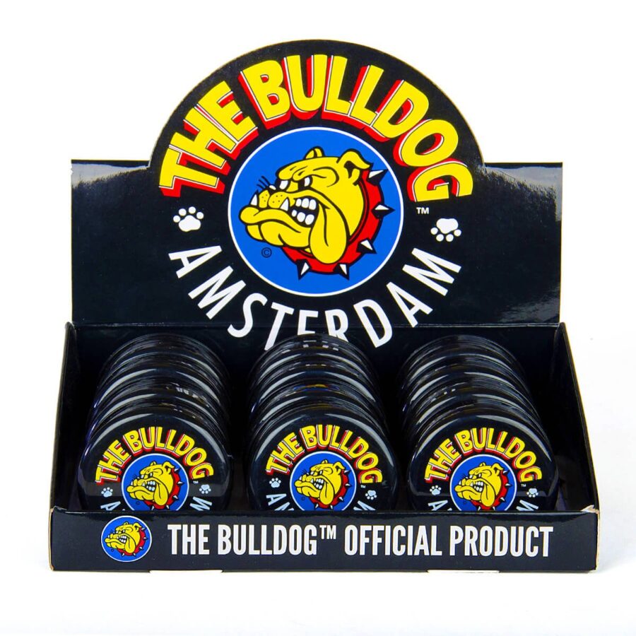 The Bulldog Original Black Plastic Grinder 3 Teile - 60mm (12stk/display)