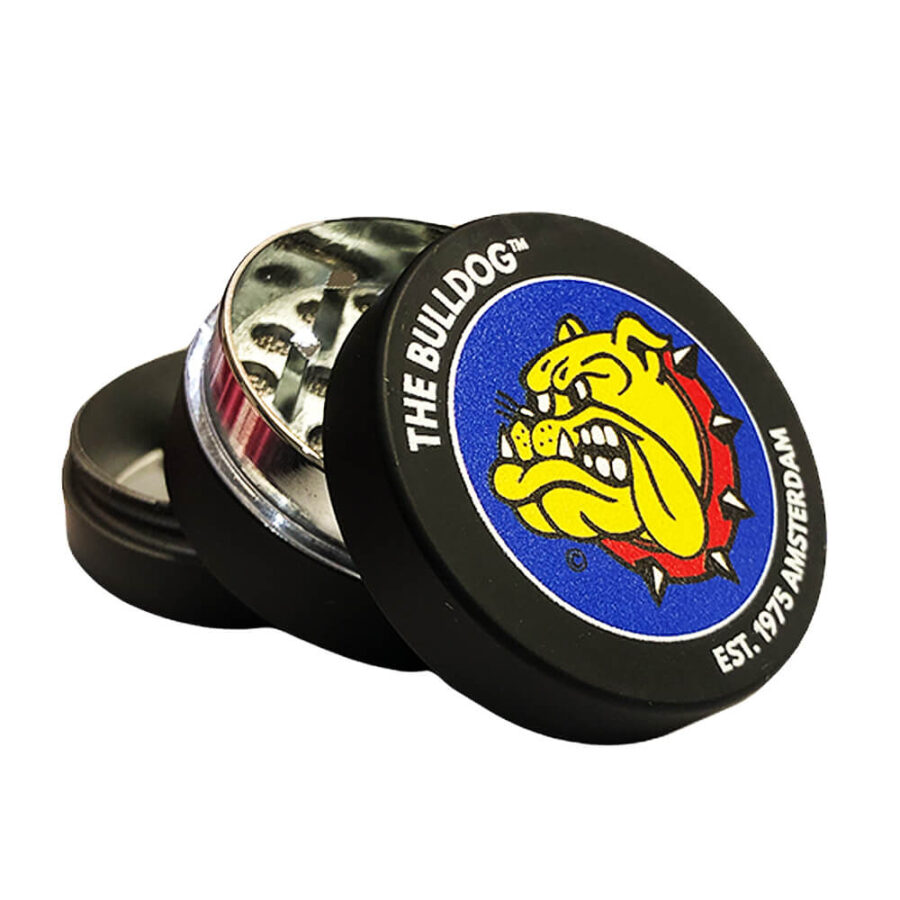 The Bulldog Original Black Amsterdam Metall-Grinder 35mm - 3 Teile (12stk/display)