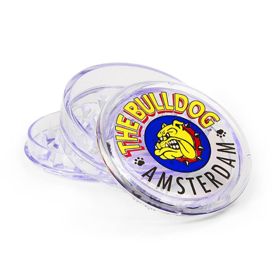 The Bulldog Original Transparent Plastic Grinder 3 Teile - 60mm (12stk/display)