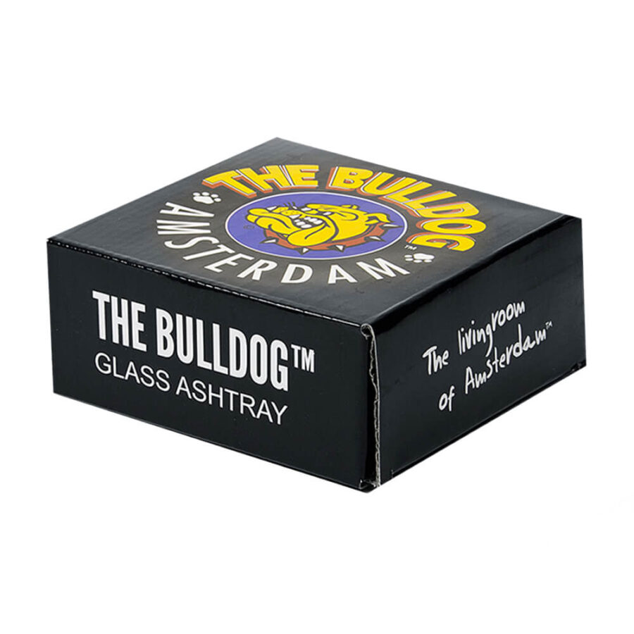 The Bulldog Original Schwarzer Aschenbecher aus Cristal