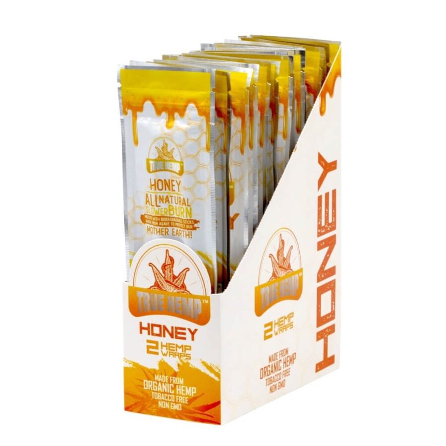 True Hemp Tobacco Free Honey Hanf Wraps (25stk/display)