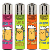 Clipper Feuerzeuge Bier Zitate (24Stk/Display)