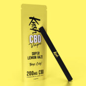 Kush CBD Vape Super Lemon Haze 200mg CBD Einweg Vape (10stk/Display)