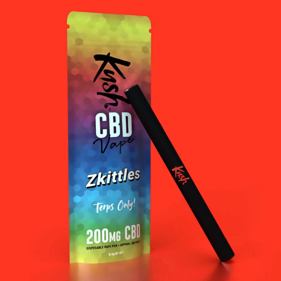 Kush CBD Vape Zkittles 200mg CBD Einweg Vape (10skt/display)