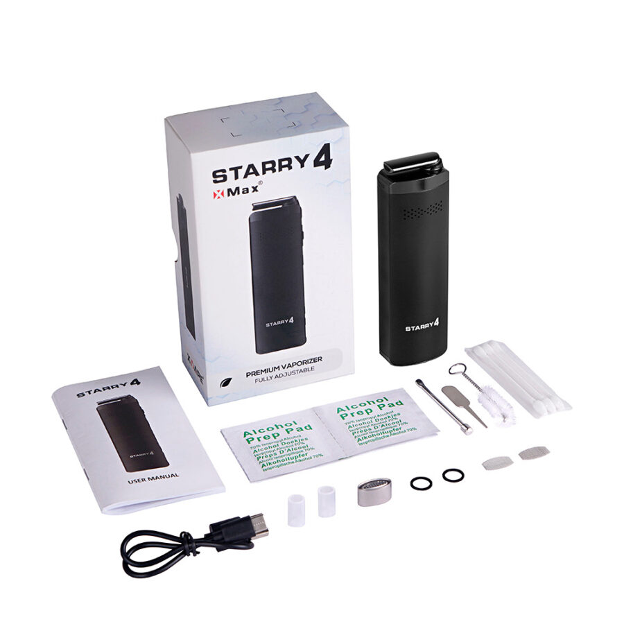 X-Vape X-Max Starry 4 Vaporizer für Kräuter Schwarz