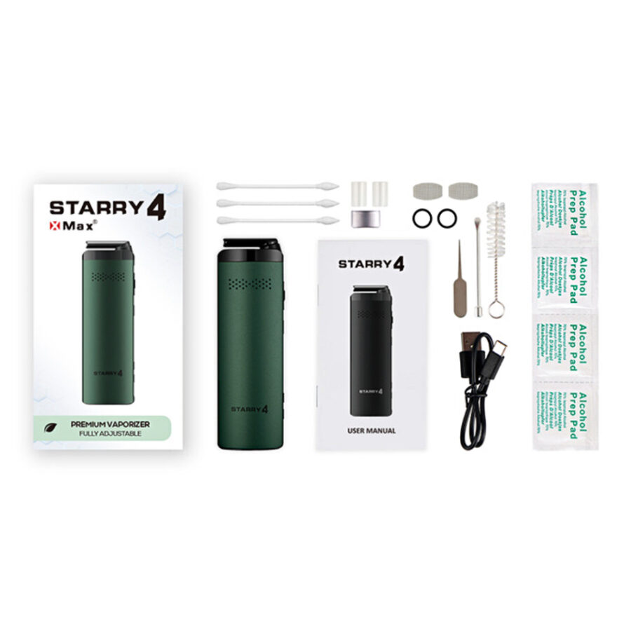 X-Vape X-Max Starry 4 Vaporizer für Kräuter Evergreen