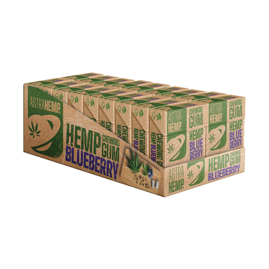 Cannabis Heidelbeer Hanf Kaugummis (20 Packungen/Display)