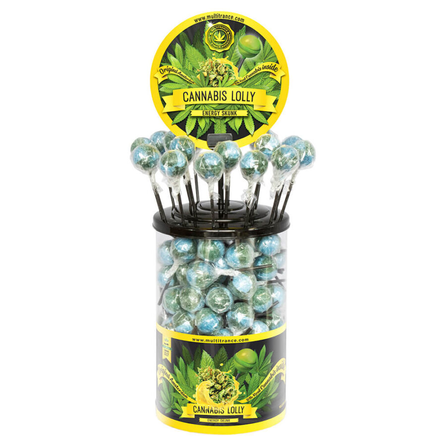 Cannabis Lollipops Energy Skunk (100Stk/Display)