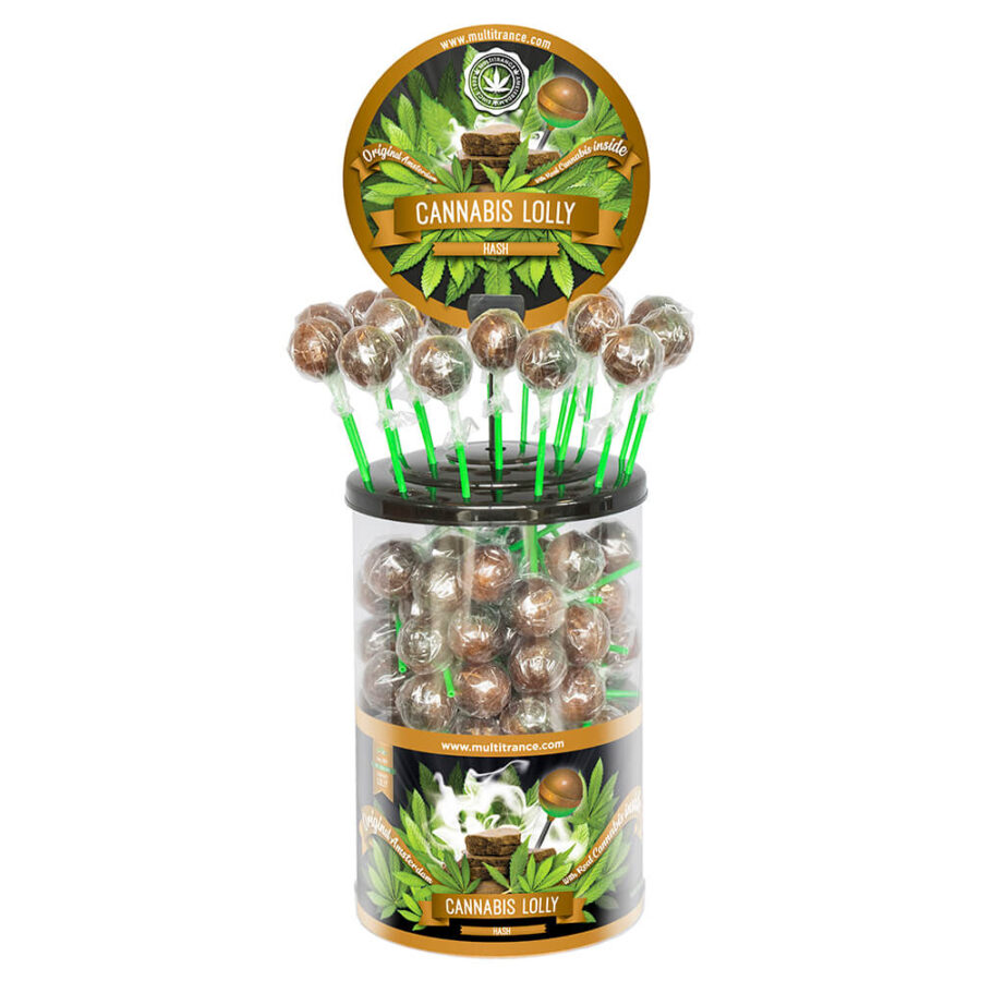 Haze Cannabis Lollipop mit Hasch-Geschmack (100Stk/Display)