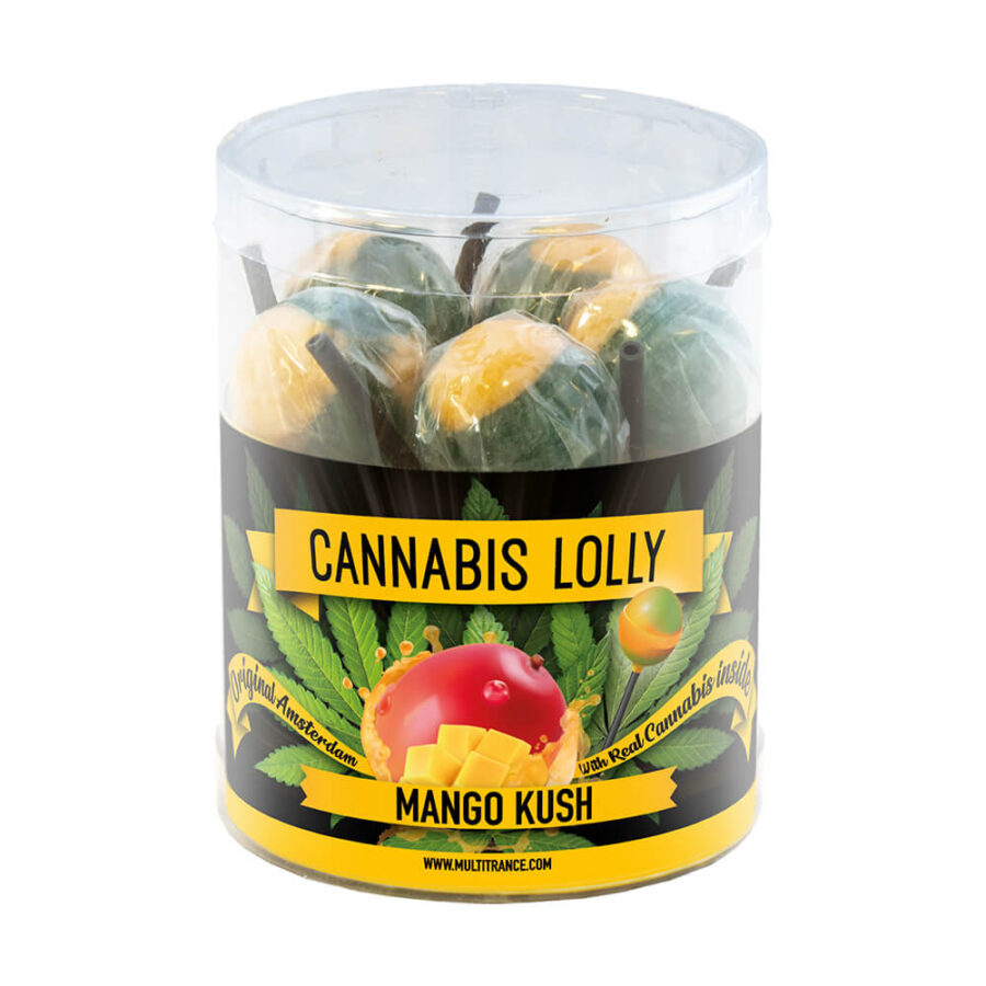 Cannabis Lollipops Mango Kush Flavour Geschenkbox 10Stk (12 Packs/Masterbox)