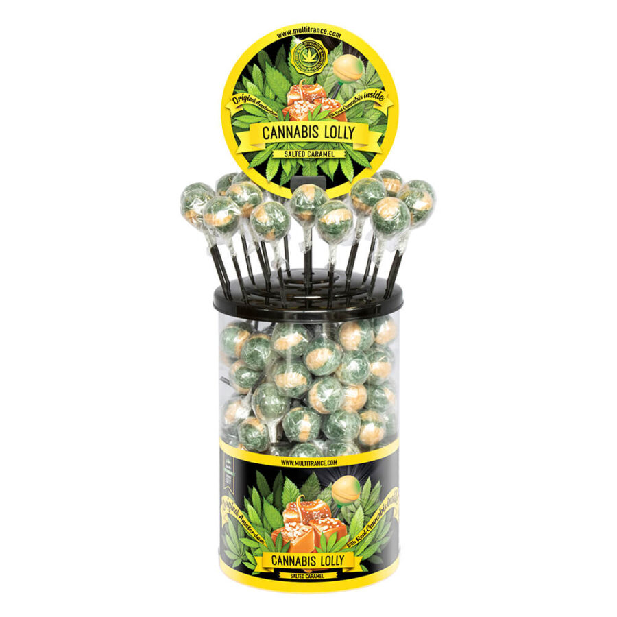 Cannabis Lollipop Gesalzenes Karamell (100Stk/Display)