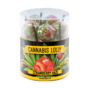 Cannabis Lollipops Strawberry Haze Flavour Giftbox 10Stk (12packs/masterbox)