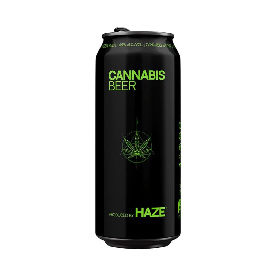 Cannabis Haze Lager Bier 4,9% Alc. 500ml (24 Dosen/Masterbox)