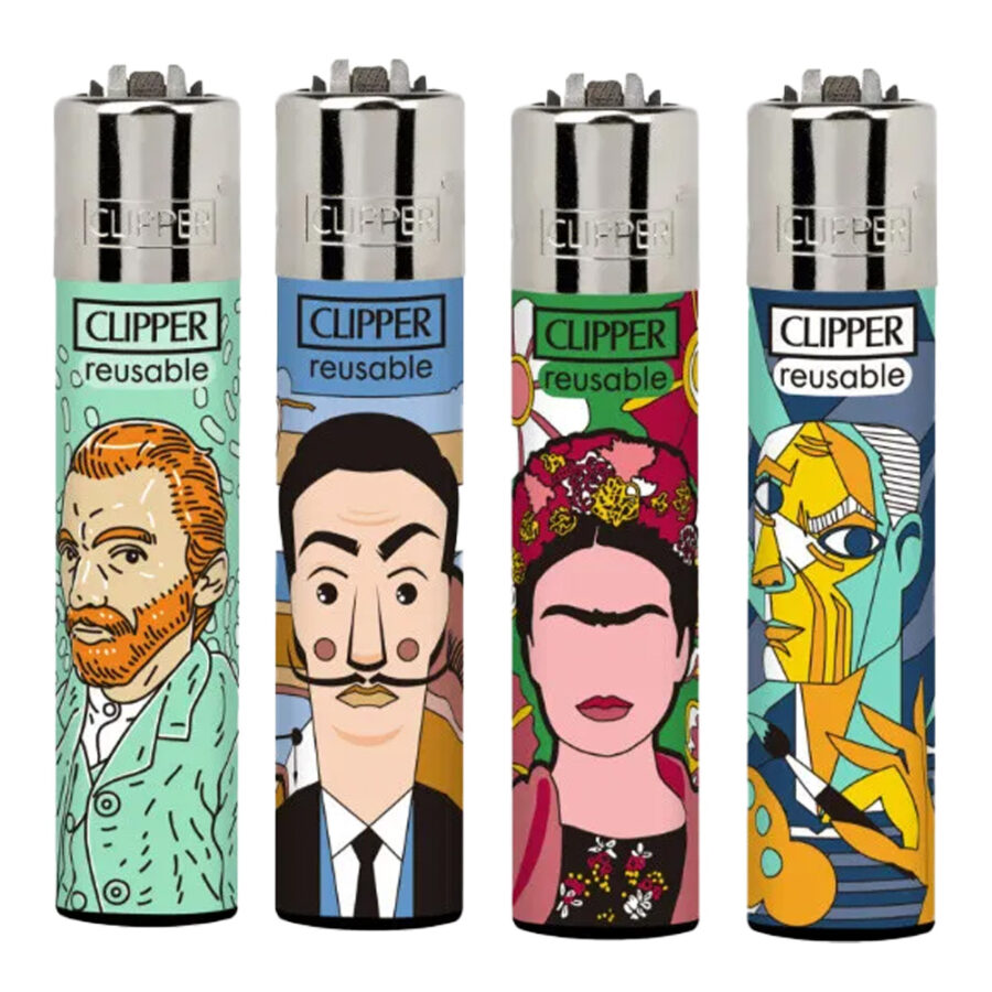 Clipper Sturmfeuerzeug Artists (24Stk/Display)