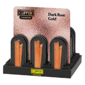 Clipper Dark Rose Gold Metal Feuerzeuge und Giftbox (12stk/display)