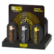 Clipper Leaves Premium Metal Feuerzeuge und Giftbox (12stk/display)