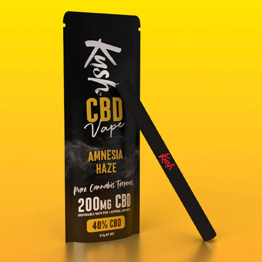 Kush CBD Vape Amnesia Haze 200mg CBD Einweg Pen (10Stk/Display)