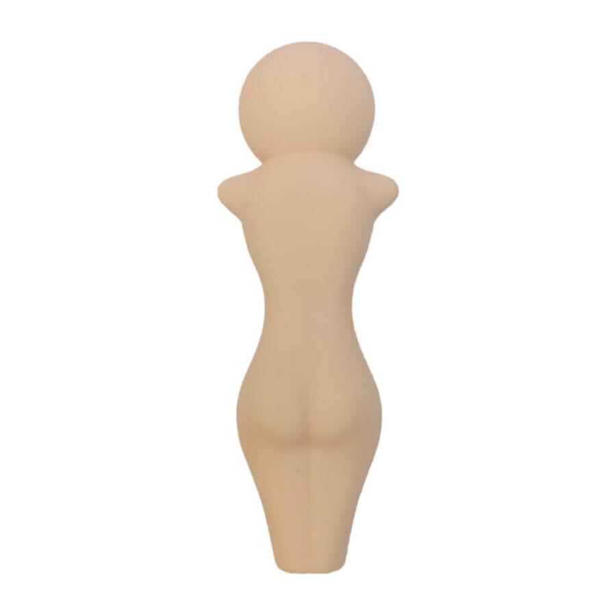 Blasse nackte Figur Silikon Pfeife 12cm