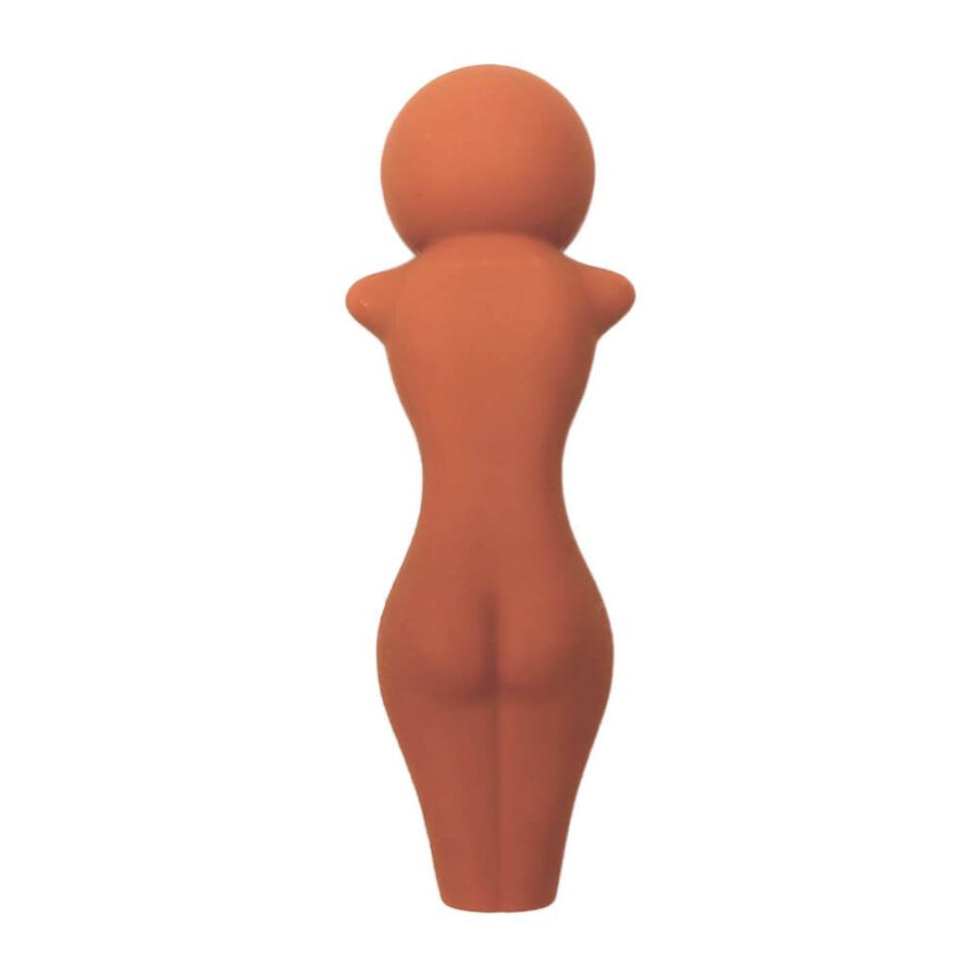 Gebräunte nackte Figur Silikon Pfeife 12cm