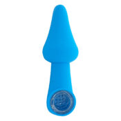 Silikon Pfeife Mushroom Blau 10cm