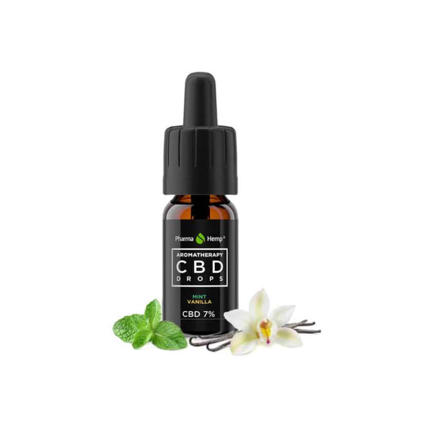 Pharma Hemp Aromatherapy Mint Vanilla CBD Drops 7% (10ml)