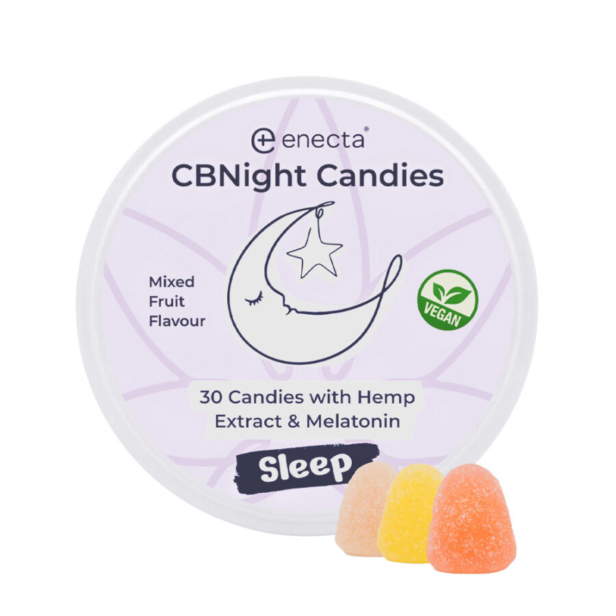Enecta CBNight Bio Hanf Extrakt Bonbons – Gemischter Fruchtgeschmack (30pcs)