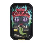 RAW Black Monster Rolling Tray Mittel 17.5 x 27.5cm