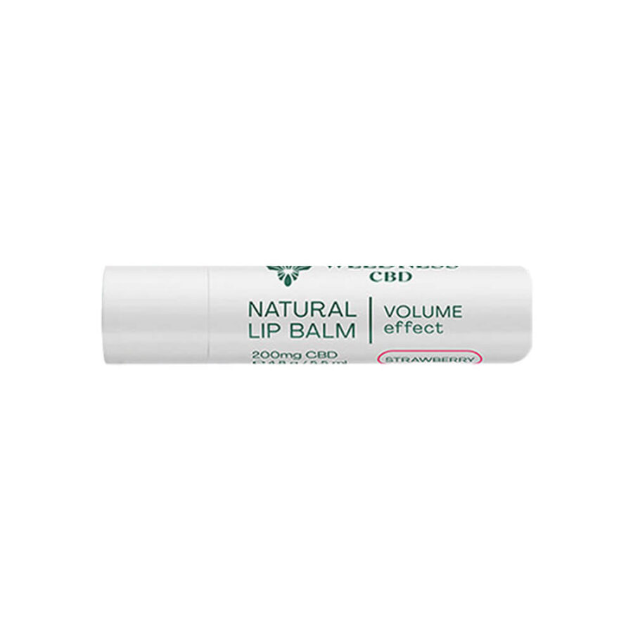 Weedness CBD Natürlicher Lippenbalsam Erdbeere mit Volumeneffekt 4% CBD (4.8g)