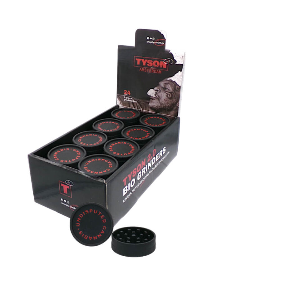 Tyson 2.0 Bio Grinder Undisputed Cannabis 2 Parts - 53mm (24stk/display)